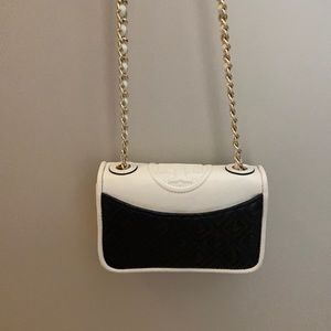 Never Used quilted Tory Burch cross body bag